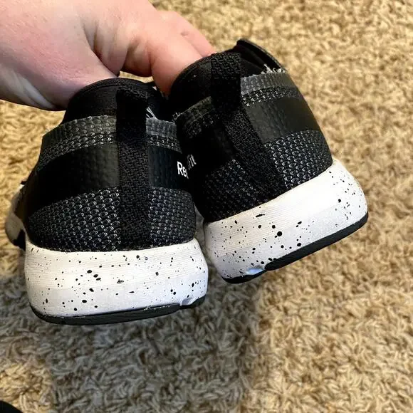 Reebok Womens 9.5 Crossfit Shoes Black White 9 1/2 Gym Workout Training Lifting - Picture 5 of 8